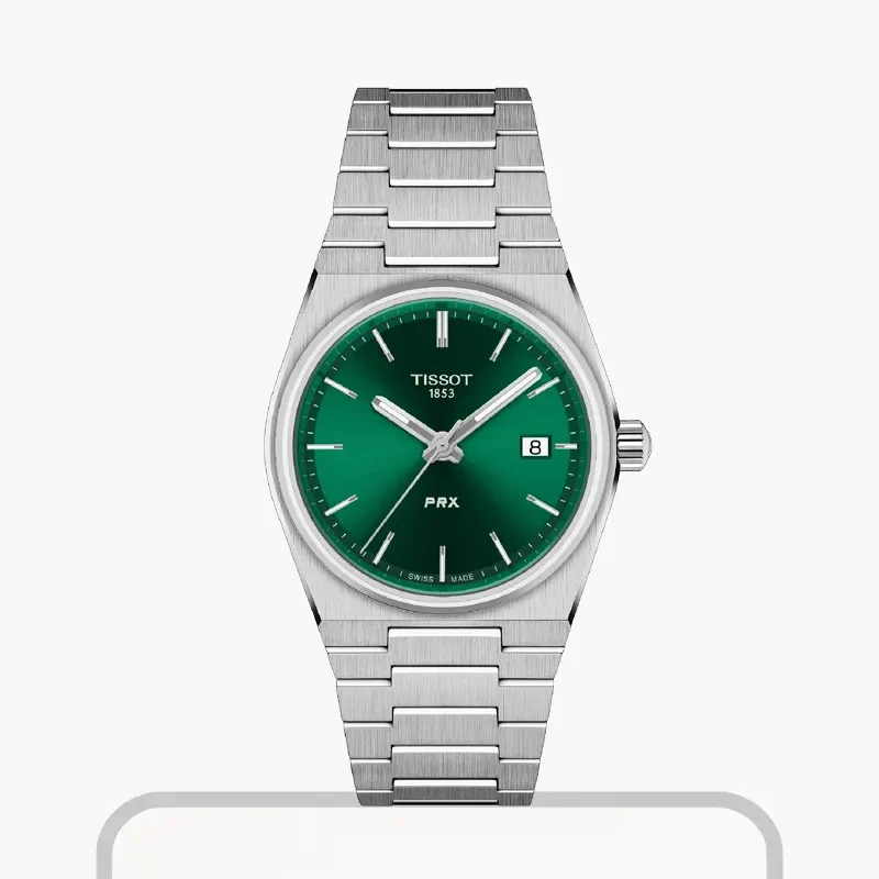 Tissot PRX Swiss Quartz 35mm Green Dial Unisex Watch- T137.210.11.081.00